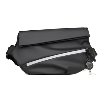 Old Man's Head Fabric Sling Bag Men's Black