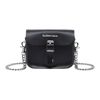 Dr.Martens Cow Leather Shoulder Bag, Crossbody Bag Trumpets Women's Black