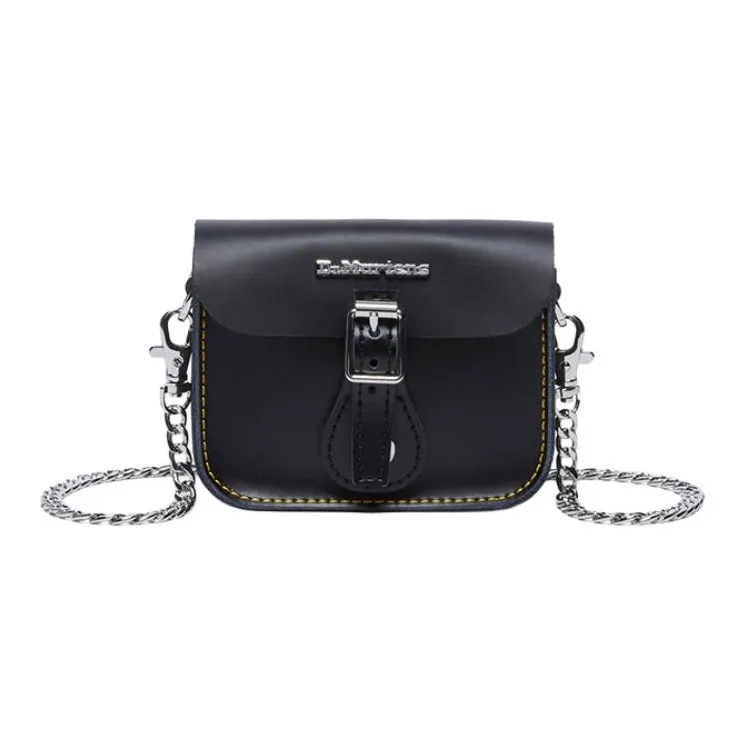 Dr.Martens Cow Leather Shoulder Bag, Crossbody Bag Trumpets Women's Black-0