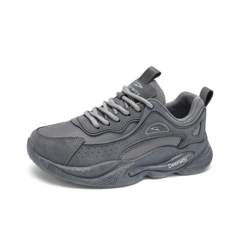 DEERWAY Cushioned Slip Resistant Abrasion Resistant Low Top Chunky Sneakers Men's-25