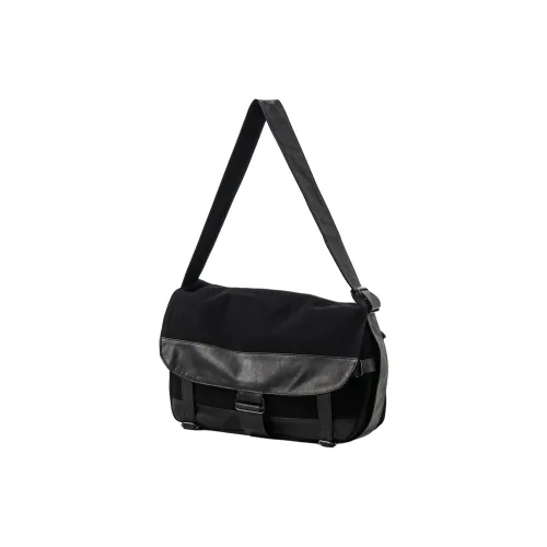 Yohji Yamamoto Cotton Crossbody Bag Shoulder Bag Unisex Black