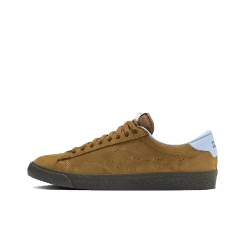 Nike Tennis Classic Skateboard Shoes Unisex Low-Top Brown/Blue