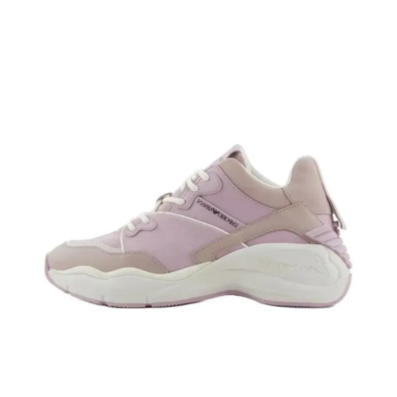 EMPORIO ARMANI Low Top Chunky Sneakers Women's Pink-0