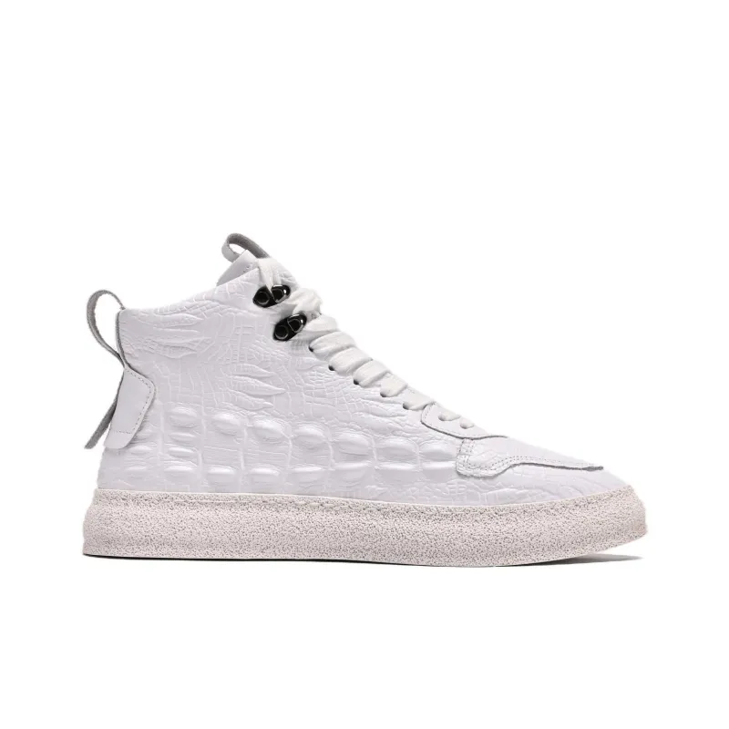 Crocodile High-Top Skateboard Shoes Men's-1