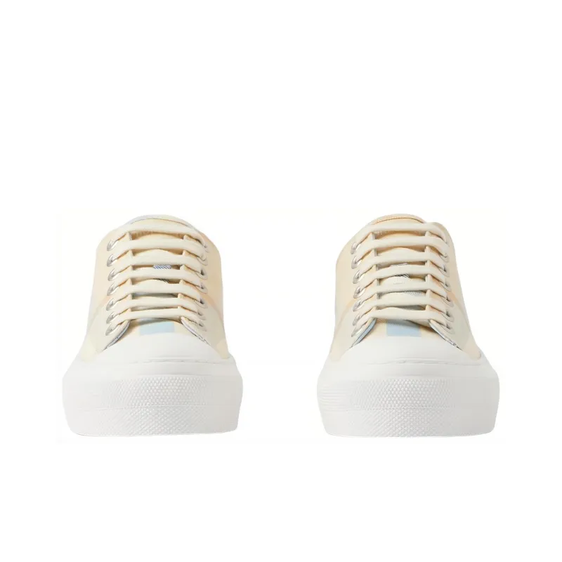 Burberry Vintage Check Cotton Sneaker Soft Blue Chalk Women's-2