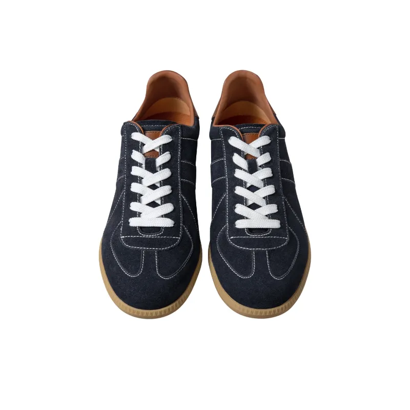 THOM WILLS Skateboard Shoes Men Low Top Navy Blue-2
