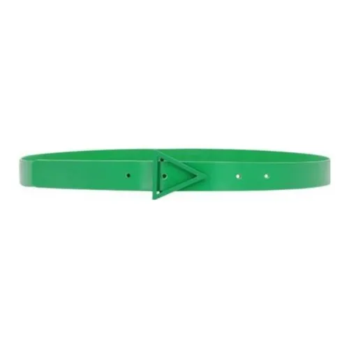 Bottega Veneta Calfskin Leather Belts Women's Green Width: 2cm