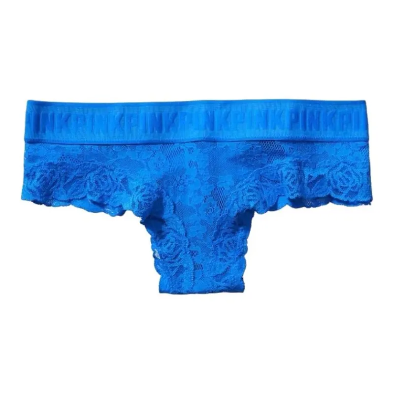 Victoria's Secret Underpants Women's 1 Pack Blue Letter-0
