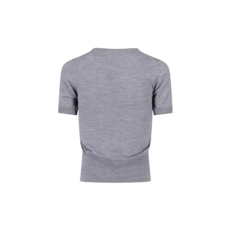 Vivienne Westwood Logo Embroidered Knitted Top-1