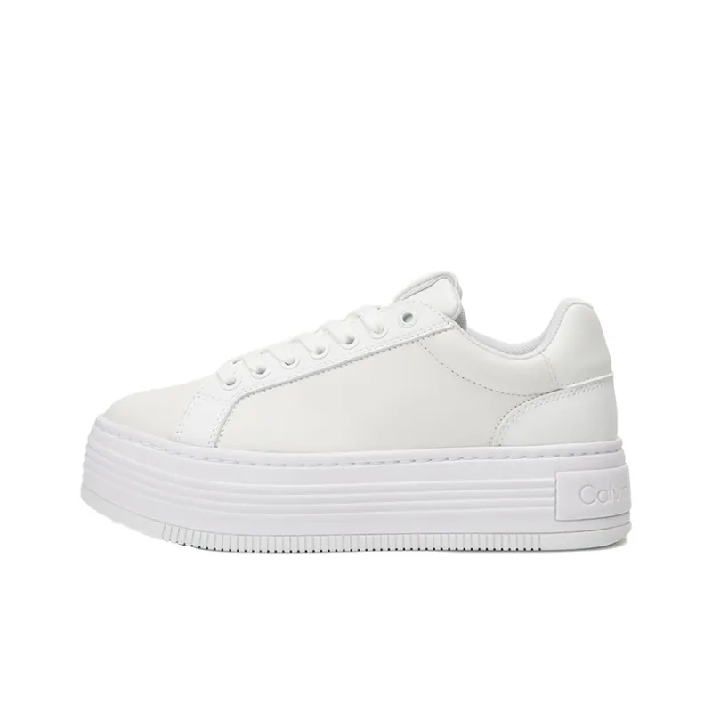 CKJ CALVIN KLEIN JEANS Low Top Casual Shoes Women's Moon White-0