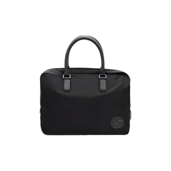 GIORGIO ARMANI Nylon Briefcase, Handbag Men's Black
