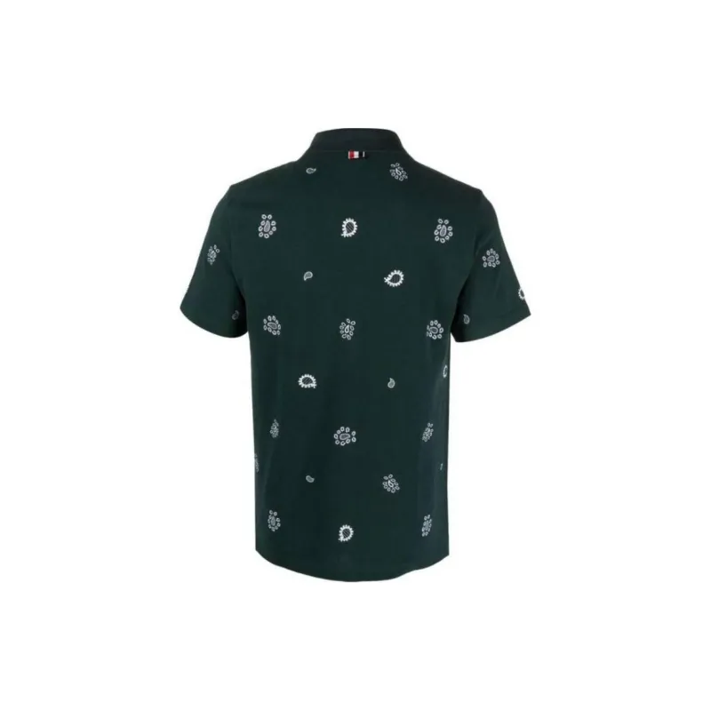 THOM BROWNE Paisley print Polo Shirt-1