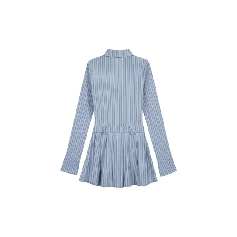 JOSR Long Sleeved Dresses Women's Stripes-1