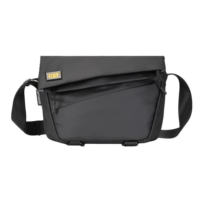 CAT Polyester Crossbody Bag, Shoulder Bag Medium Size Unisex Black-0