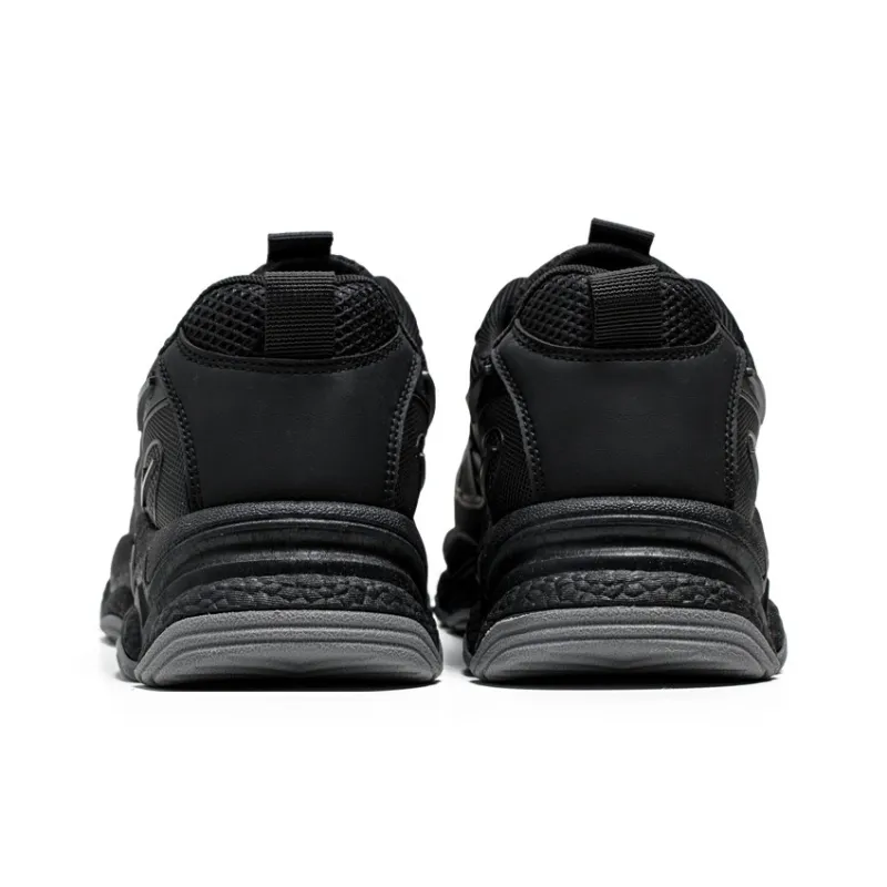 WARRIOR Chunky Sneakers Men Low Top Gray-4