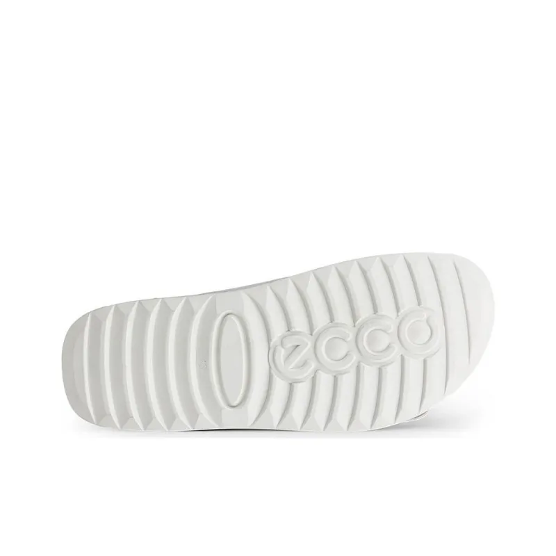Ecco Abrasion Resistant Closed Toe Slippers Men's Gray White-5