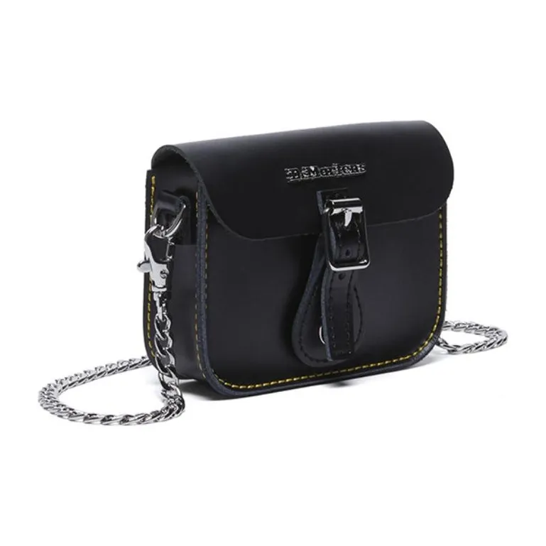 Dr.Martens Cow Leather Shoulder Bag, Crossbody Bag Trumpets Women's Black-1