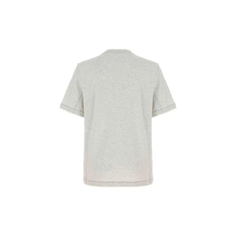 Brunello Cucinelli Logo Embroidered Layered T Shirt-1