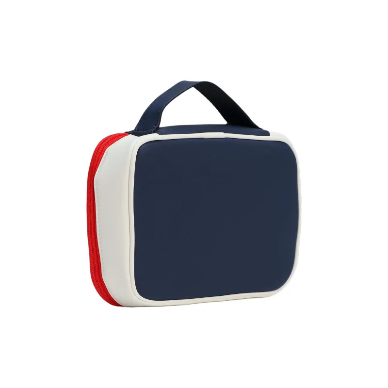 PUMA Synthetic Leather Clutch Regular Unisex Dark Marine Blue & Bright White & Deep Red-2