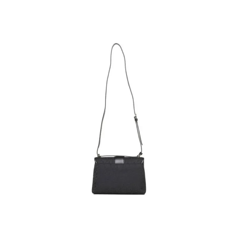 DKNY Calfskin Crossbody Bag Shoulder Bag Women's Black-3
