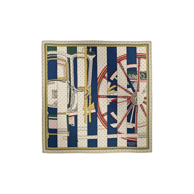 HERMES Cashmere Silk Silk Scarves Women's Multicolor-0