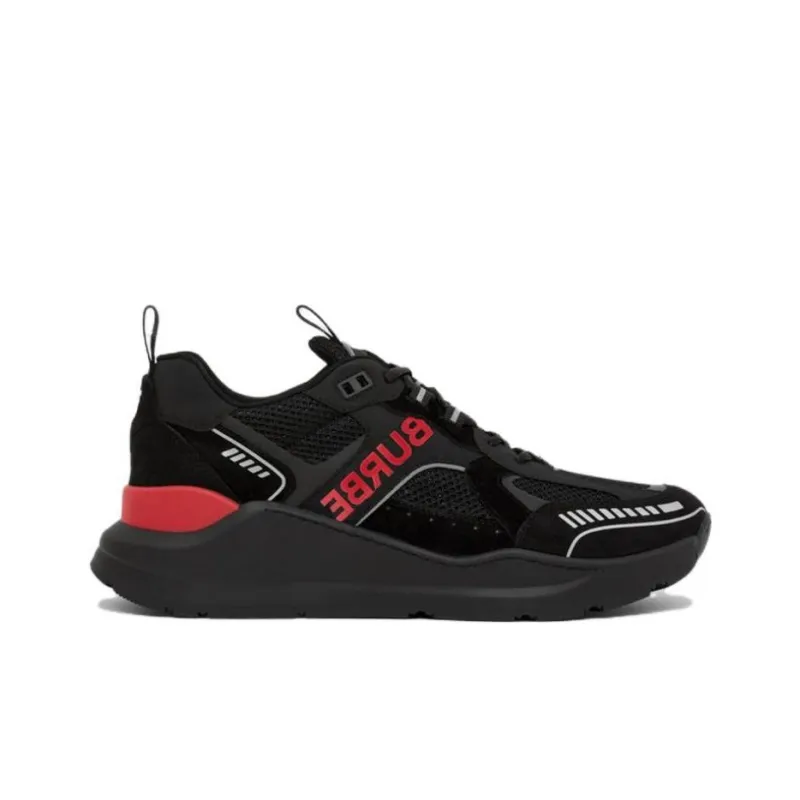 Burberry Sean Sneaker 'Black Bright Red'-1