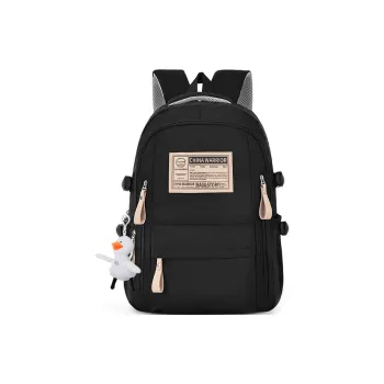 Warrior Nylon Backpack Unisex Black