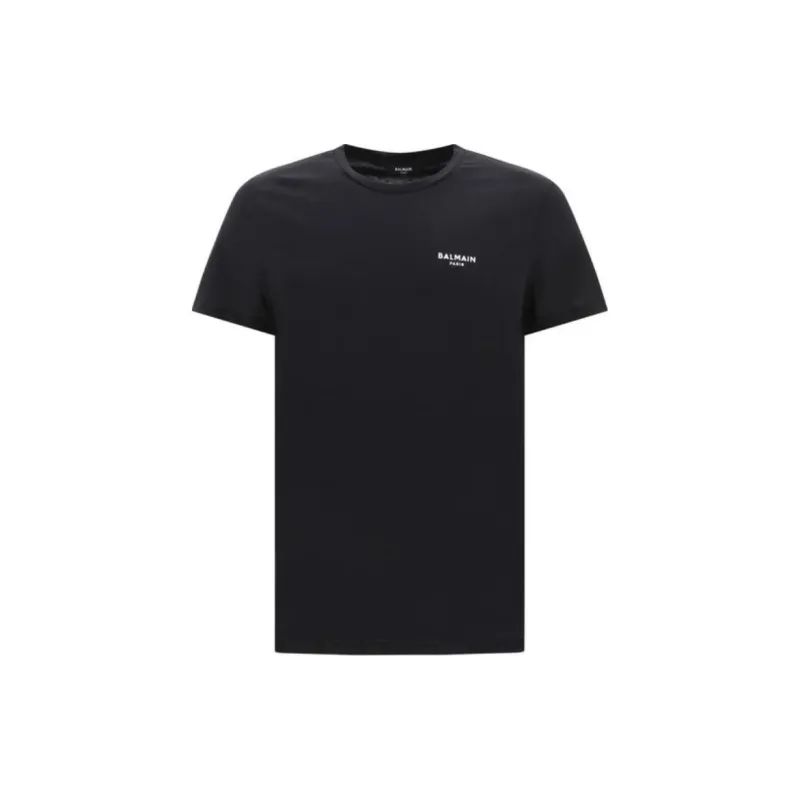 BALMAIN Logo Detailed Crewneck T Shirt-0