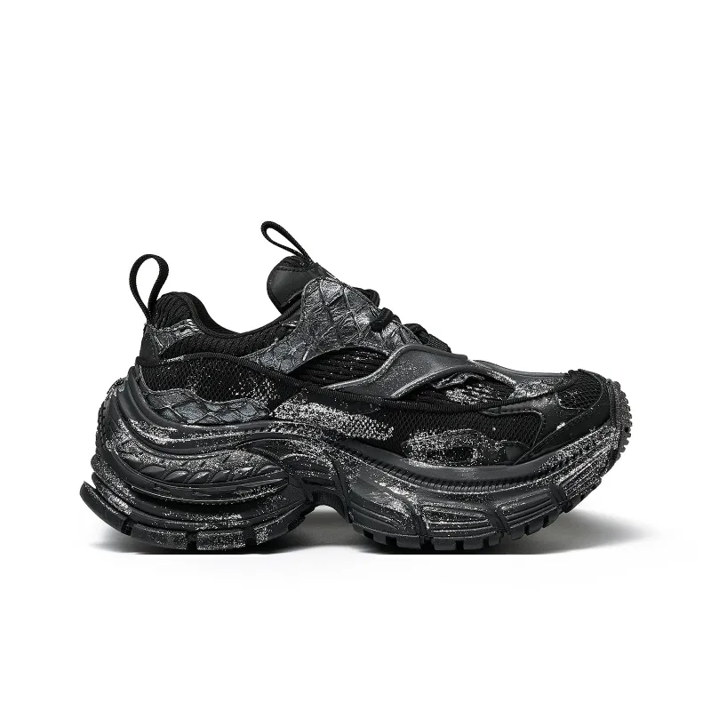 LEECAT STUDIO Anti Slip Wear Resistant Breathable Lightweight Height Increasing Low Top Chunky Sneakers Women's-1