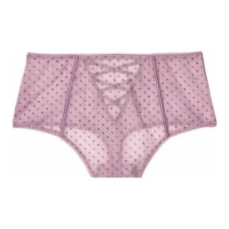 Victoria's Secret Underpants Women's 1 Pack Purple Polka Dot-0