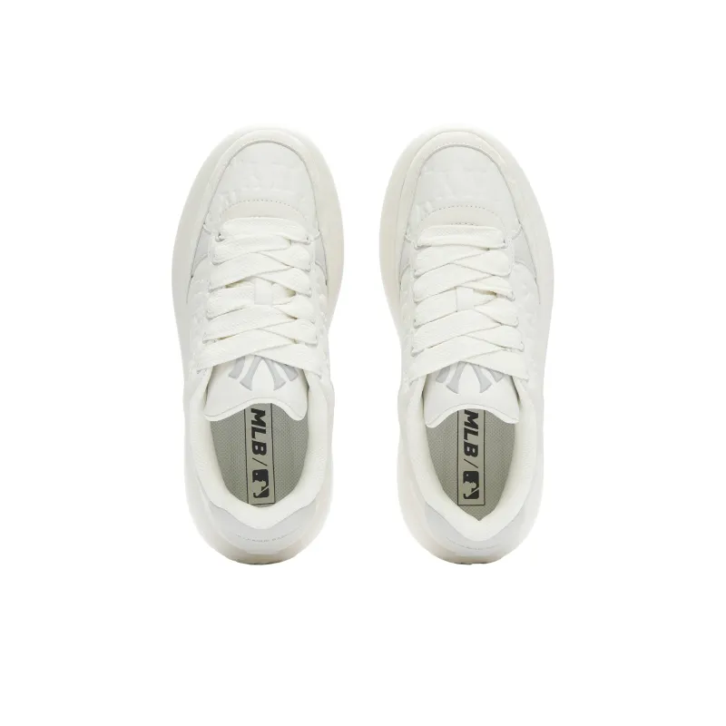 MLB Chunky Classic Wear Resistant Low Top Casual Shoes Unisex White-3