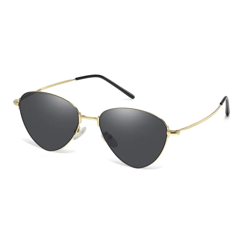LUNAR Metal Irregular Shape Sunglasses Unisex-5