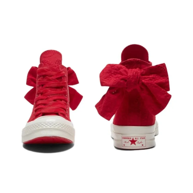 Converse 1970s Anti Slip Wear Resistant High Top Skateboard Shoes Unisex Red-1