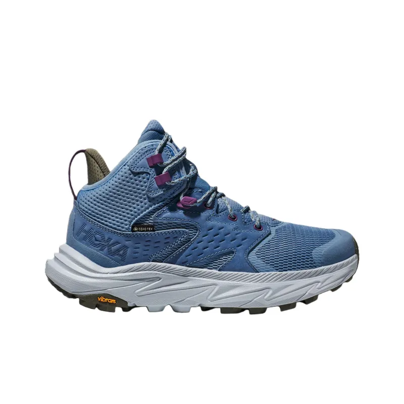 HOKA ONE ONE Anacapa 2 Anti-Slip Wear-Resistant Mid-Top Trekking Shoes Women's Blue-1