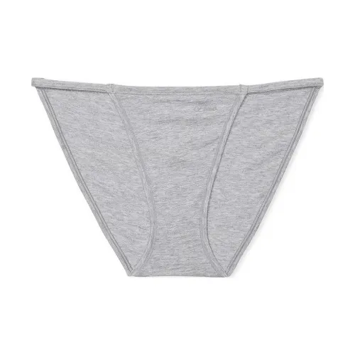 Victoria's Secret PINK Cotton String Bikini Panty / Medium Heather Grey Underpants Women's 1 Pack Gray