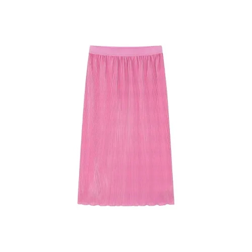 H'S Casual Long Skirts Women's Peach Pink