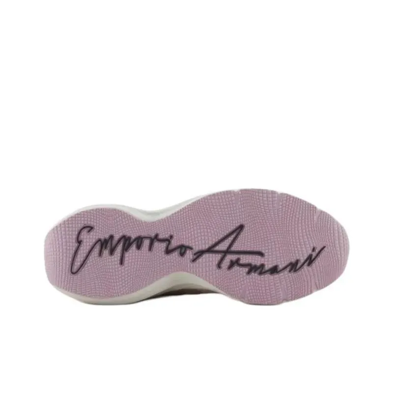 EMPORIO ARMANI Low Top Chunky Sneakers Women's Pink-5