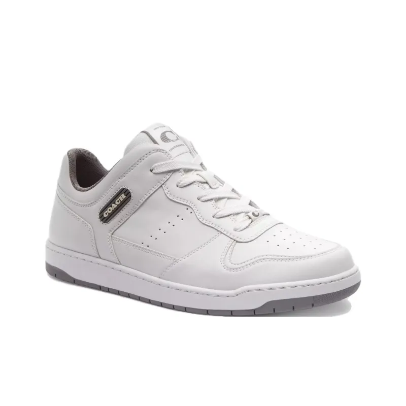 COACH Skateboard Shoes Men's White-2