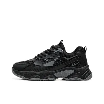 WARRIOR Chunky Sneakers Men Low Top Gray