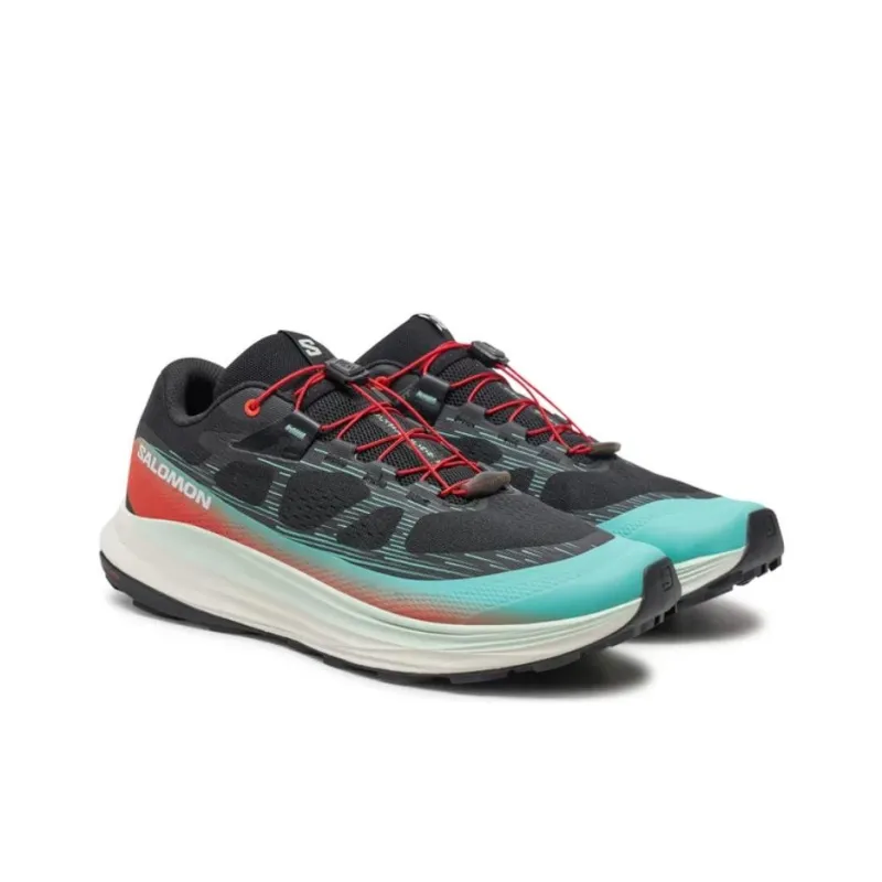 SALOMON Ultra Glide 2 Anti Slip Wear Resistant Low Top Trail Running Running Shoes Men's Black-3