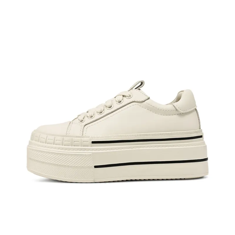 Rosa Bianca Lightweight Breathable Height Increasing Low-Top Skateboard Shoes Women's-0