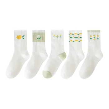 Lan Miao Mid-Calf Socks Women's 5 Pack