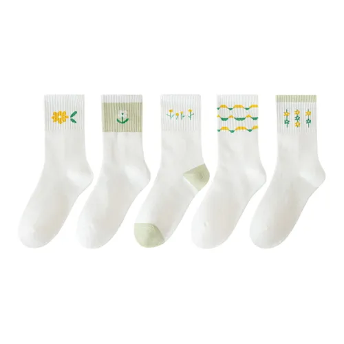 Lan Miao Mid-Calf Socks Women's 5 Pack