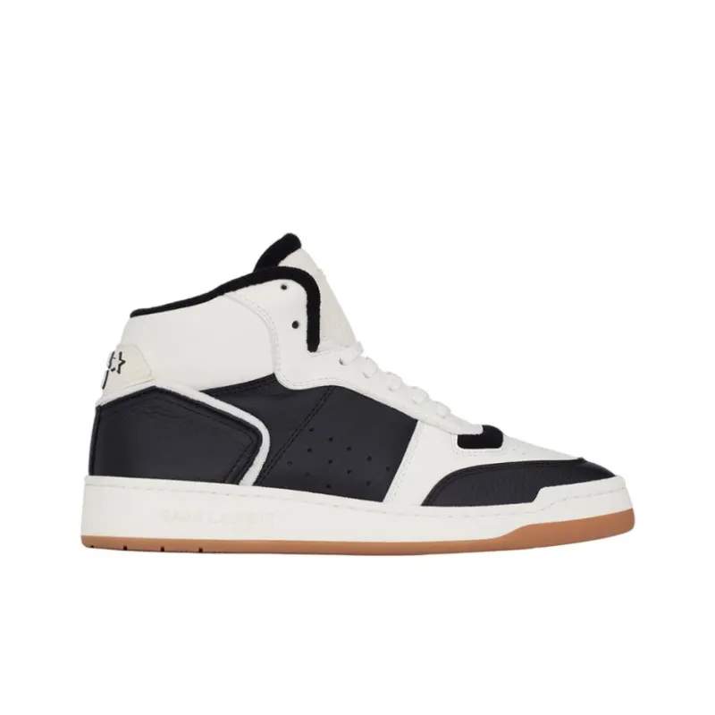 SAINT LAURENT SL/80 Round Toe Mid-Top Sneakers Women's-1
