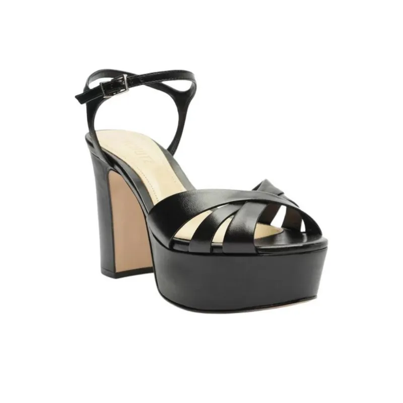 Schutz Keefa Strap Sandals 10.5cm Women's Black-2