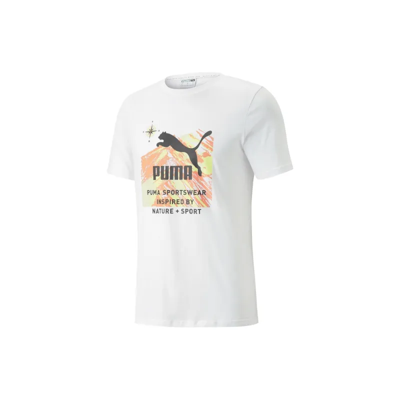 PUMA T-Shirts Men White-0