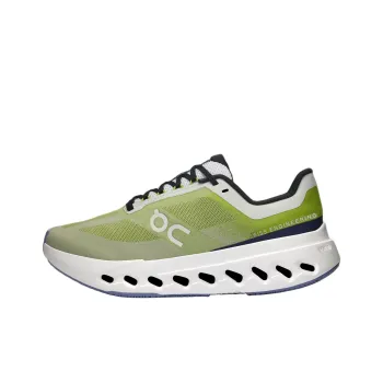 On Cloudsurfer Cushioning Wear Resistant Low Top Running Shoes Women's Green