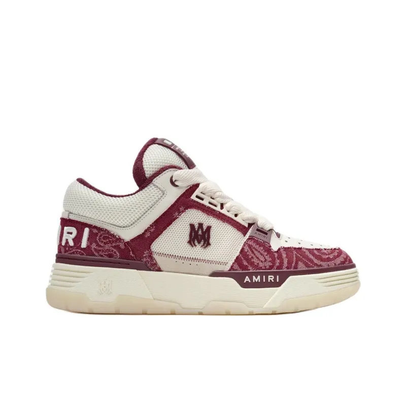 AMIRI MA 1 Bandana Denim Burgundy-1