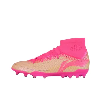 LINING Soccer Shoes Men High Top Pink Color