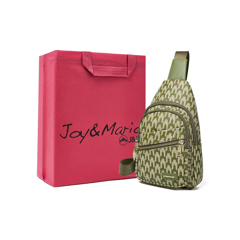 Joy&Mario PVC Sports Cycling Portable Medium Size Unisex Ecru/Tale Green/Cocoa Coffee-0